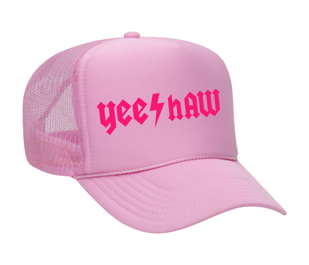the "yeehaw" trucker (pink)